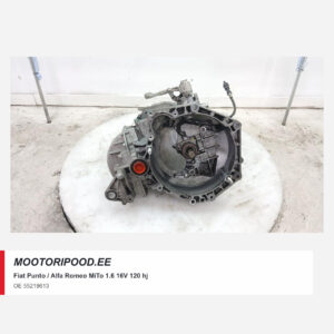 Fiat Punto / Alfa Romeo MiTo 1.6 16V 120 hv – uusi 6-vaihteinen manuaalivaihteisto